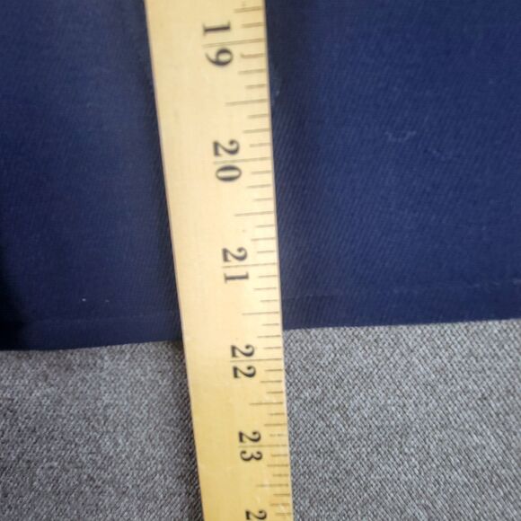 Lauren Ralph Lauren Size 12 Blue Double Breasted Cropped Blazer Nautical Peacoat - Picture 9 of 9